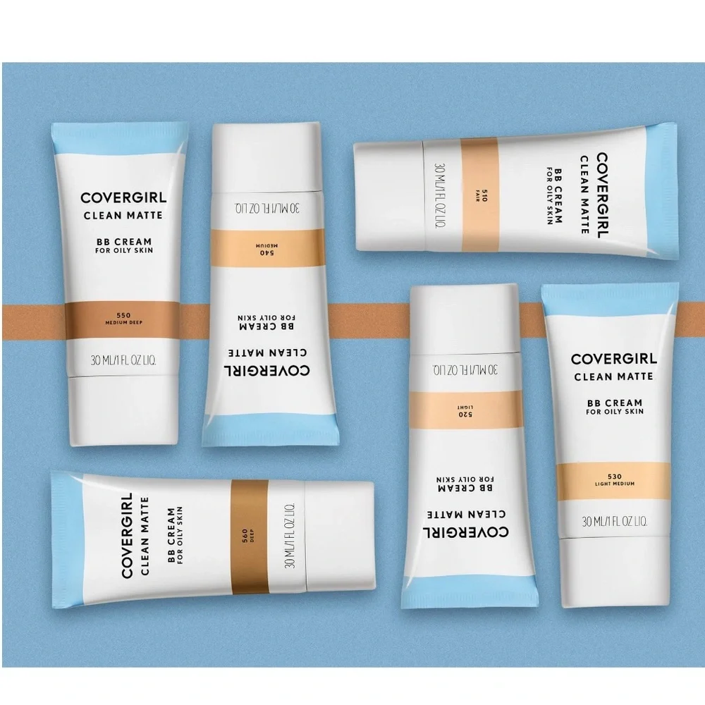 4/$20 COVERGIRL Clean Matte BB Cream For Oily Skin, 560 Deep, 1 fl oz